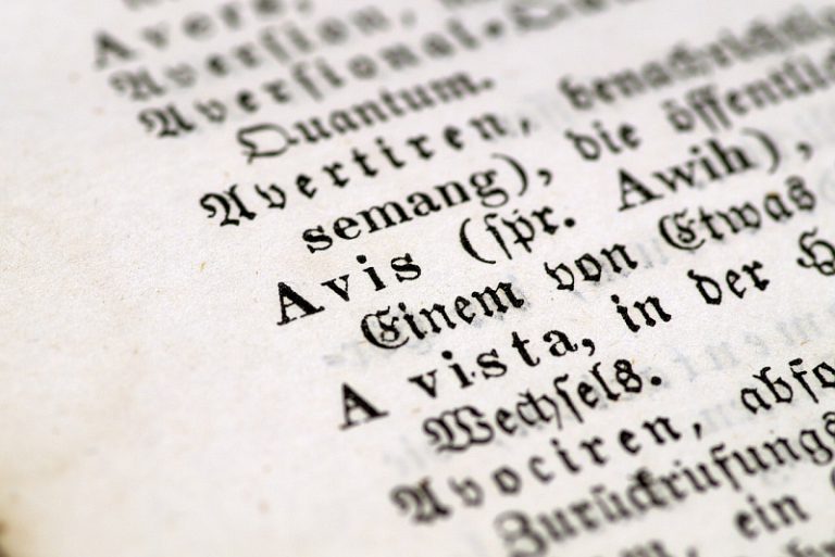 Německý text ve staré kronice