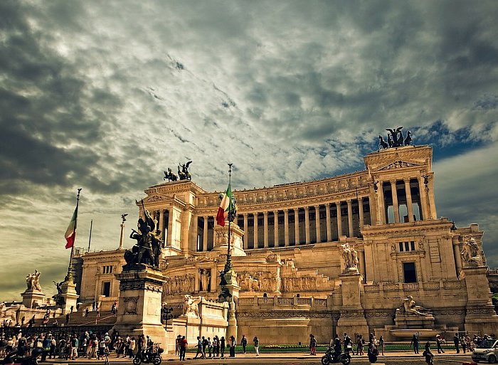 Památník Monumento Vittorio Emanuele v Římě.